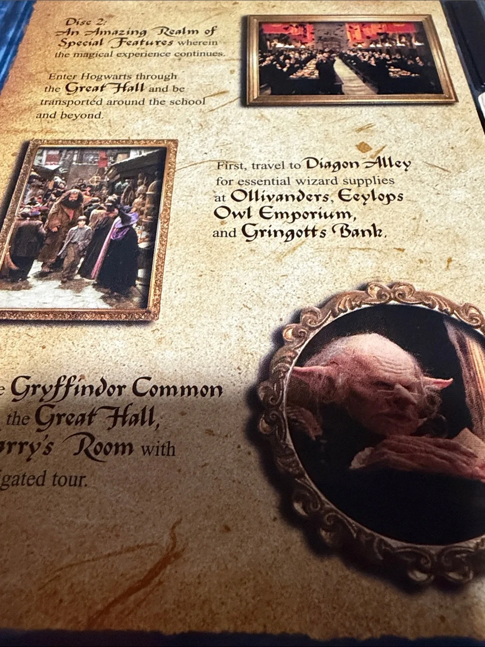 Warner Bros. Harry Potter DVD Disc - Blue & Gold Artwork